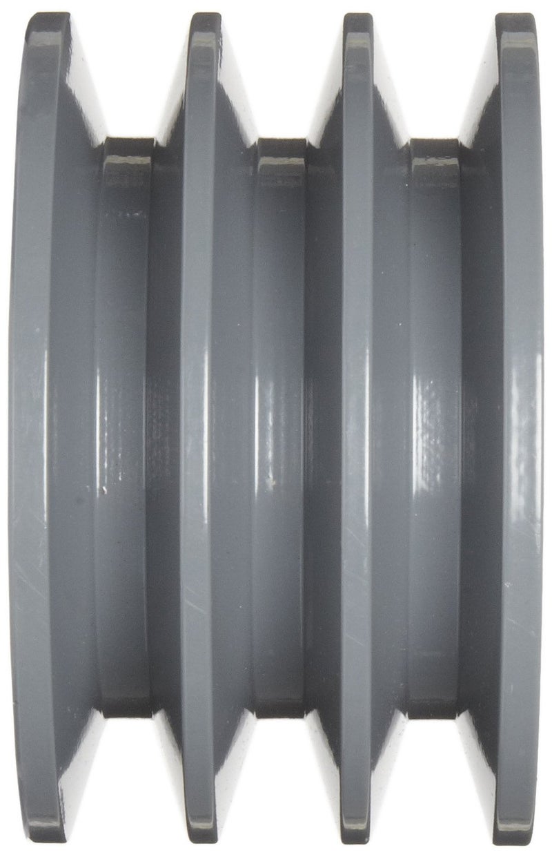 TB Woods 443B Classical V-Belt Sheave, B Belt Section, 3 Grooves, SH Bushing required, Cast Iron, 4.75" OD - Image 2