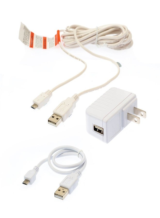 Infant Optics Official MicroUSB Power Cord Adapter for DXR8 Monitor Unit 2018 Version DXR8 or Earlier, White