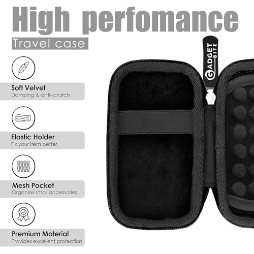 Gadgetbite EVA SSD Case Cover Compatible for San-Disk Extreme Pro/San-Disk Extreme Portable External SSD 500GB-2TB, Travel Case Protective Cover Storage Bag (Black) - Image 3