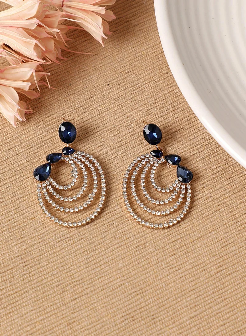 SOHI Moonlit Whispers Artificial Drop Earring Jewellery