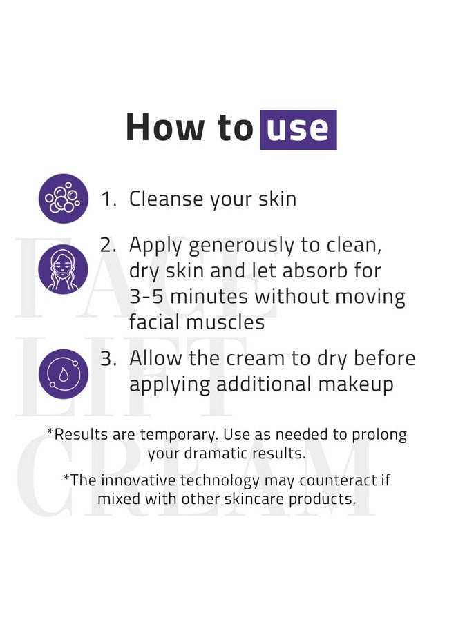 Yeouth - YEOUTH Instant Face Lift Cream, Temporary Skin Tightening Under Eye Cream for Women, Tightening and Lifting Concealer 15ml - Image 1