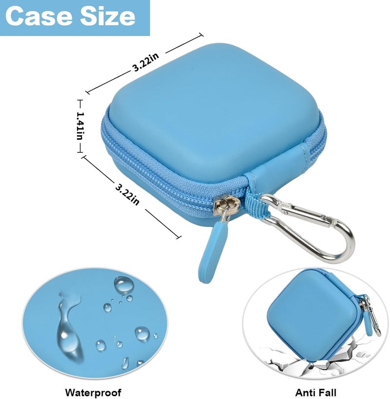Comecase Chip Card Reader Scanner Case, Hard Carrying Bag Holder Fits Square A-SKU-0485 Contactless and Chip Reader with USB Charge Cable for EMV Chip Cards/Apple Pay/Android Pay/More - Blue - Image 5