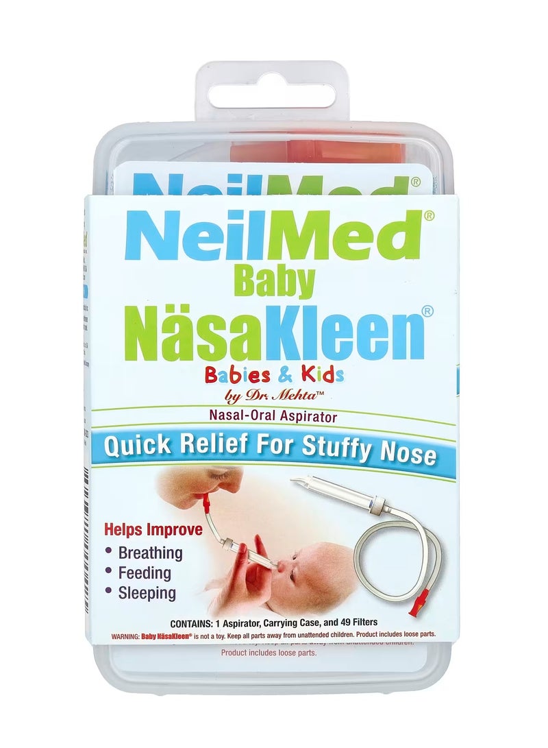 NeilMed NasaKleen, Babies & Kids Nasal-Oral Aspirator, 1 Kit - Image 1