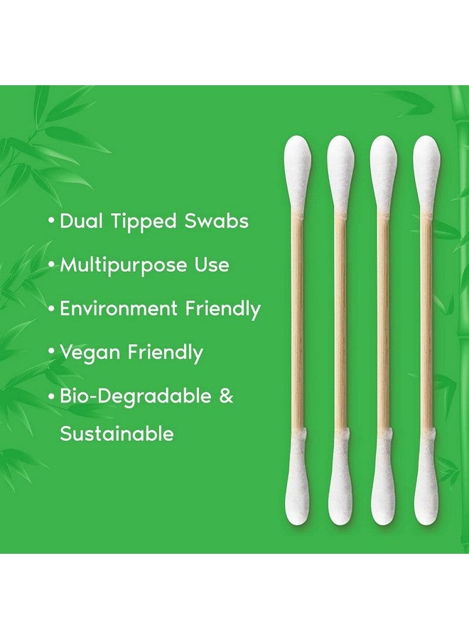 The Legend Bamboo cotton swabs | 100% Natural Bamboo Stick | Dual Tipped Swabs | 100% pure cotton |These cotton swabs are soft | Each box has 80, Pack of 3, 240 Swab Sticks - Image 3