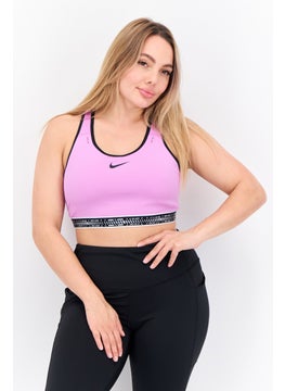 Nike Women Non Padded Brand Logo Training Sports Bra, Purple  - Image 1