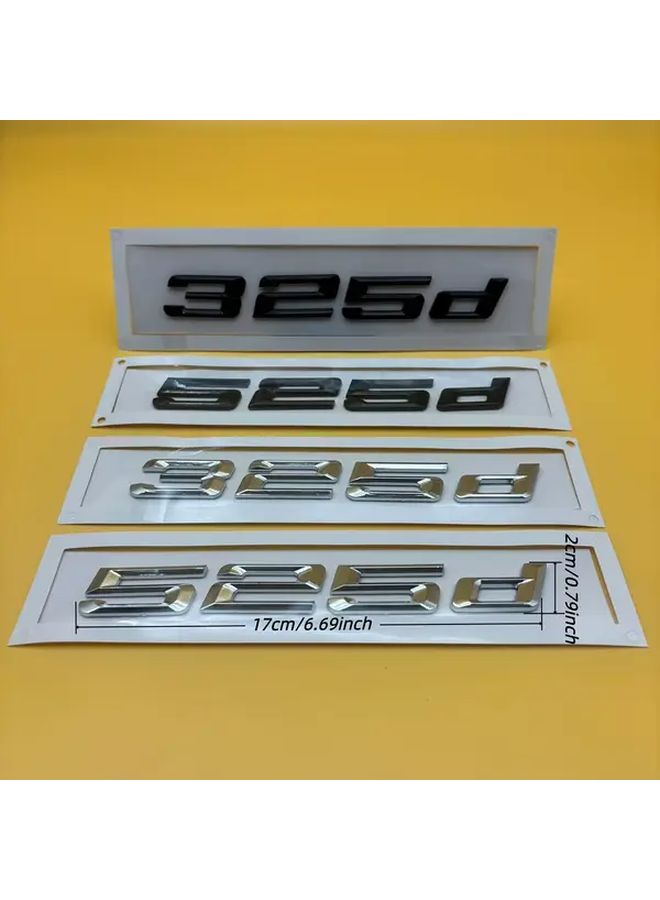 330d Silvery Rear Trunk Emblem Badge For 3 Series 5 Series Car Modification Accessories - Image 2