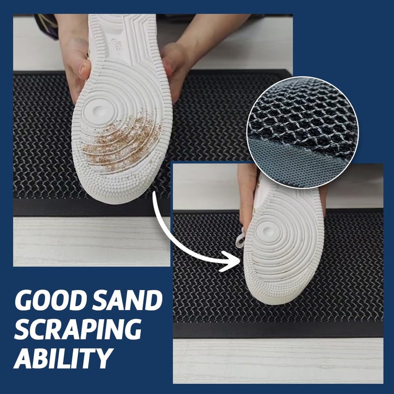 Muddy MatÂ® Mesh Door Mat Heavy-Duty Quick-Dry Floor Mat, Sand & Dirt Trapper for Indoor & Outdoor, Ideal for Entrance, Mudrooms, Patios & Garages, Low-Profile, Non-Slip, Washableâ€“ Black 23"x35"x0.4" - Image 3