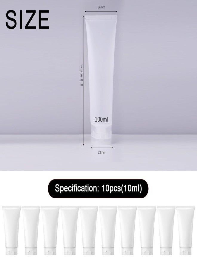 apvok Refillable Empty Squeeze Bottle Plastic Soft Tubes Small/mini Travel containers for Lotion toiletries Shampoo Creams Liquid TSA Approved Travel Accessories with Flip Cap (100ml) - Image 2