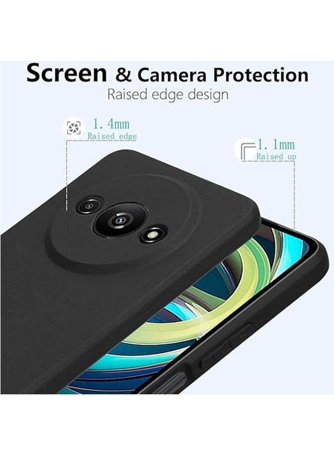 عام غطاء سيليكون متوافق مع Xiaomi Redmi A3 مع حماية زجاجية للشاشة من الزجاج المقسى، غطاء سيليكون رقيق جدًا من TPU الناعم. - Image 4