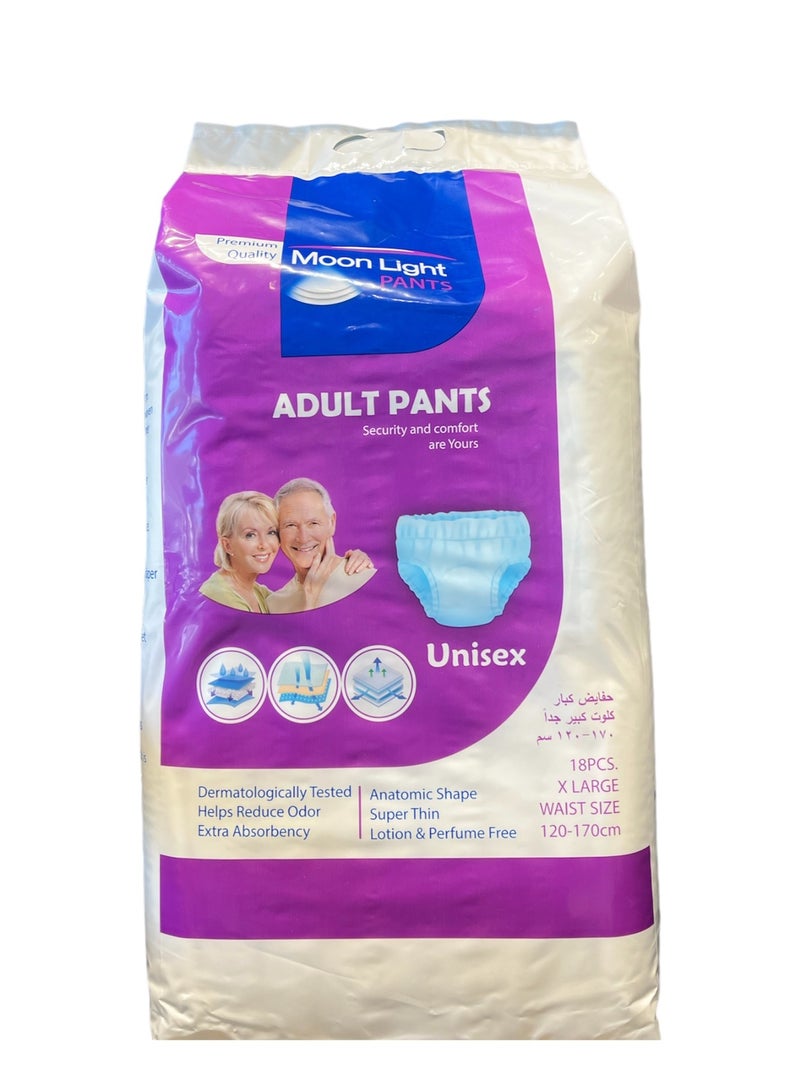 Moon Light Premium Adult Diapers Moon Light XL size Pack of 72 diaper - Image 1