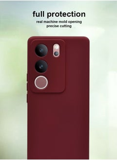 Generic Vivo V29 5G Silicone Back Case Cover Maroon - Premium 2.0mm TPU Silicon, Enhanced Camera Protection with Lens Shield, Shockproof & Water-Proof Cover for Vivo V29 5G  - Image 2