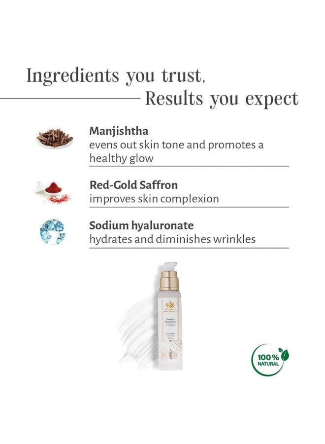 Shankara Timeless Face Moisturiser 50ml + Kumkumadi Oil | Hydrating & Brightening Cream for All Skin Types - Image 3