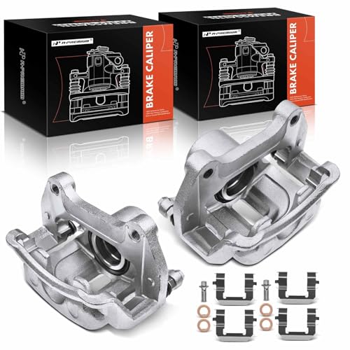 A-Premium Front Disc Brake Caliper Assembly with Bracket Compatible with Select Buick, Cadillac, Chevy and GMC Models - Malibu, LaCrosse, Regal, Impala, ELR, Equinox, Terrain, Allure, Cascada - Image 1