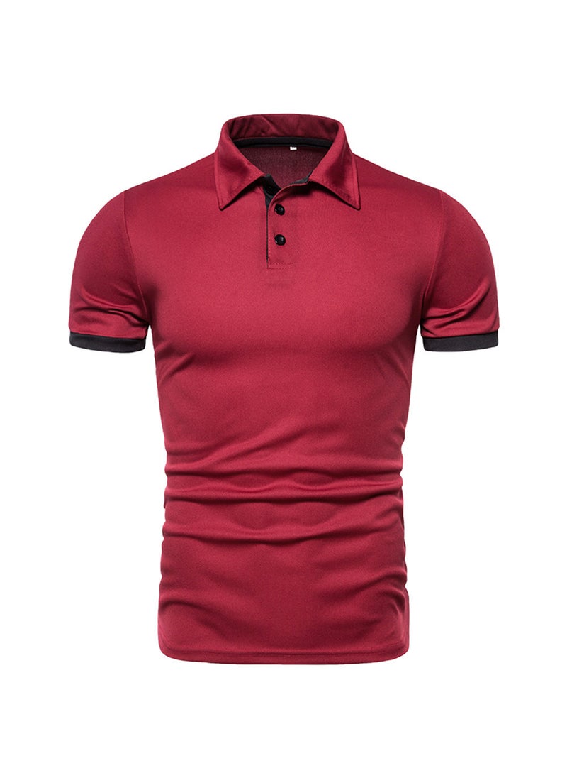 2023 Spring Summer Mens Solid Color Polo Shirt Fashion Casual Orange - pzsku/Z051C835EE8CC5F8611ADZ/45/_/1732185548/89f71a4d-9ffb-4c6d-938a-a46139e9c76a