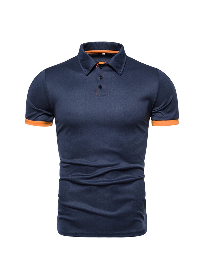 2023 Spring Summer Mens Solid Color Polo Shirt Fashion Casual Orange - pzsku/Z051C835EE8CC5F8611ADZ/45/_/1732185559/25a3d9f5-2f94-4500-8645-272301fc188b