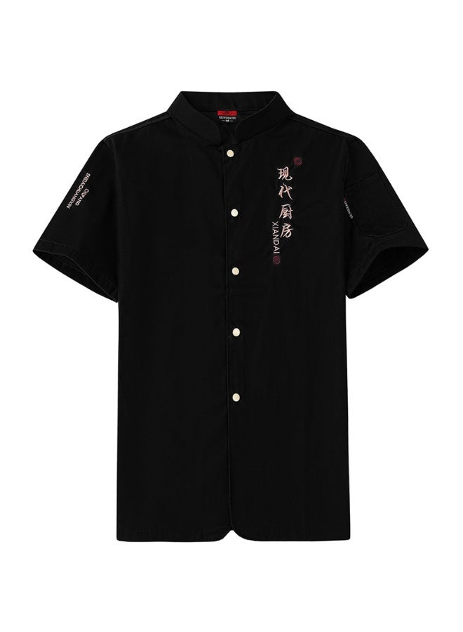 NIBEMINENT Unisex chef uniform  Long Sleeve restaurant Jacket Bakery Food Service Breathable Chef Coat Cooking - Image 1