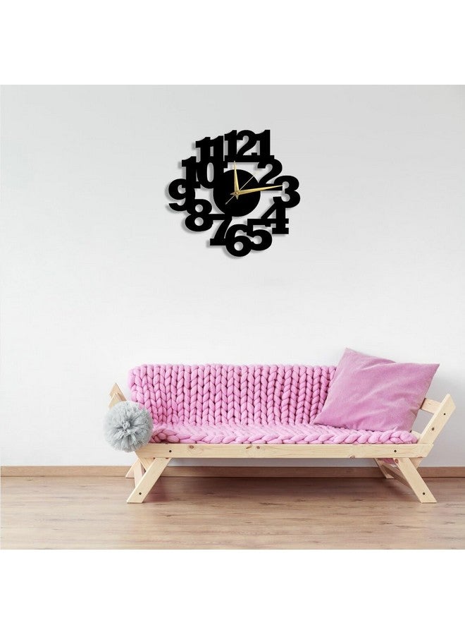 Cartvilla Cartvilla Stylish Metal Wall Clock for Home and Hall, Living Room, Bedroom, Office, Antique Big Size Modern Wall Watch for Home Decor Black (40 CM) DA-66 - Image 5