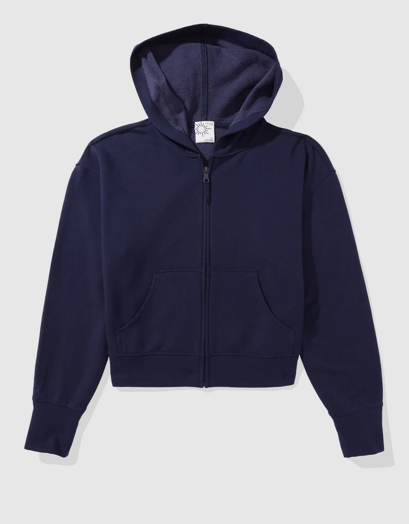 Aerie  OFFLINE by Aerie OTT Fleece Full Zip Sweatshirt for Women | Best Price UAE