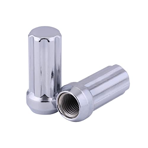 ChnewAuto Chrome M14x1.5 Lug Nuts - 24pc Set, 2" Tall, Fit for Silverado, Suburban, Avalanche - Image 3