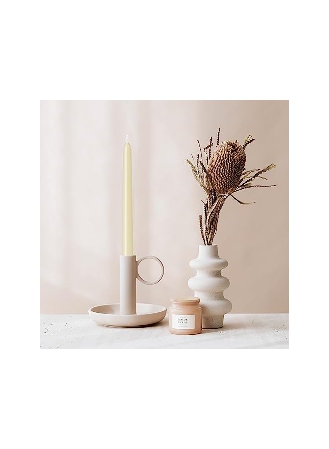 Green Tiger 12 Pack Lvory Taper Candles 10 inch - Taper Candles Dripless, Smokeless, Unscented - 8 Hours Long Burning - Hand Poured Tall Candlesticks - Perfect for Home Decor, Weddings, and Special Occasions - Image 5