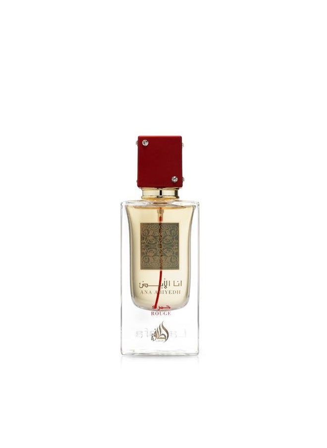 Lattafa Perfumes Perfumes Ana Abiyedh Rouge for Unisex Eau de Parfum Spray, 2.0 Ounce / 60 ml 