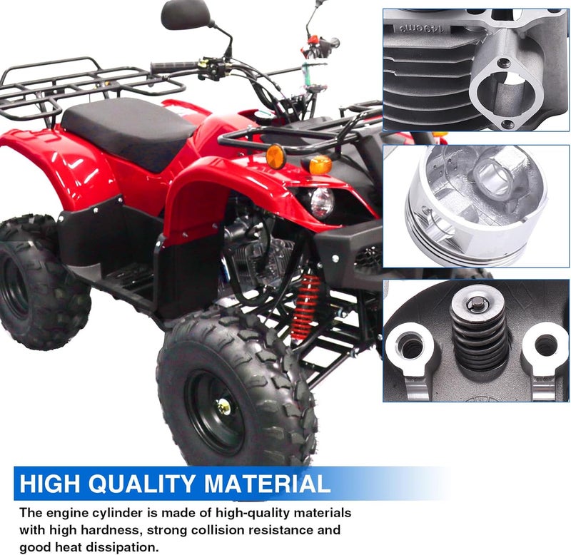 MOFANS 57.4mm 150cc Top End Rebuild Kit for GY6 ATV Moped Scooter Go Kart 157QMJ Engines - Image 2