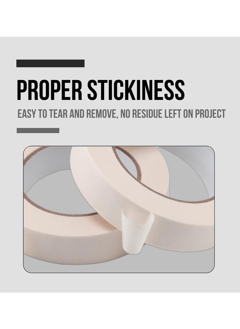 CLIPP 3-Piece Masking Tape With 1 Inch Width 25 Yards Length Strong Adhesive Tape for Painting, Decorating, DIY Home, Office, School Stationery, Arts, DIY Crafts  - Image 4