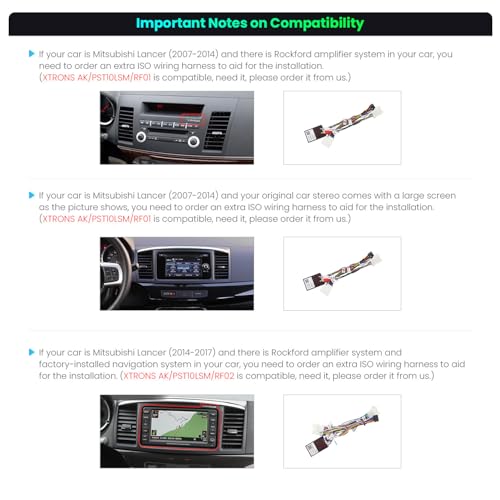 Xtrons ستيريو سيارة XTRONS لميتسوبيشي لانسر، أندرويد 14 ثماني النواة 4 جيجابايت رام 64 جيجابايت روم راديو سيارة، شاشة تعمل باللمس IPS بحجم 10.1 بوصة، نظام تحديد المواقع GPS، بلوتوث، وحدة رئيسية تدعم CarPlay وAndroid Auto و4G LTE - Image 3
