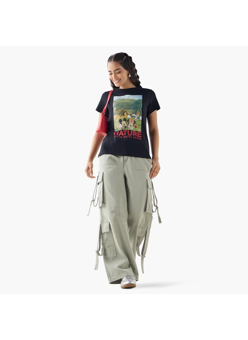 اس بي كاركترز Mickey Mouse and Friends Print T-shirt