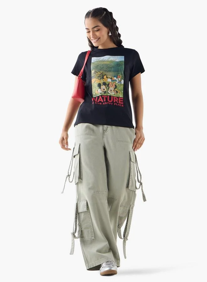 SP Characters Mickey Mouse and Friends Print T-shirt