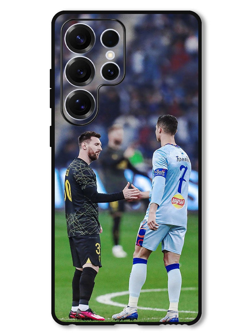 Theodor غطاء واقي مضاد للخدش ومقاوم للصدمات لجهاز سامسونج جالاكسي S25 ألترا ميسي ورونالدو - Image 1