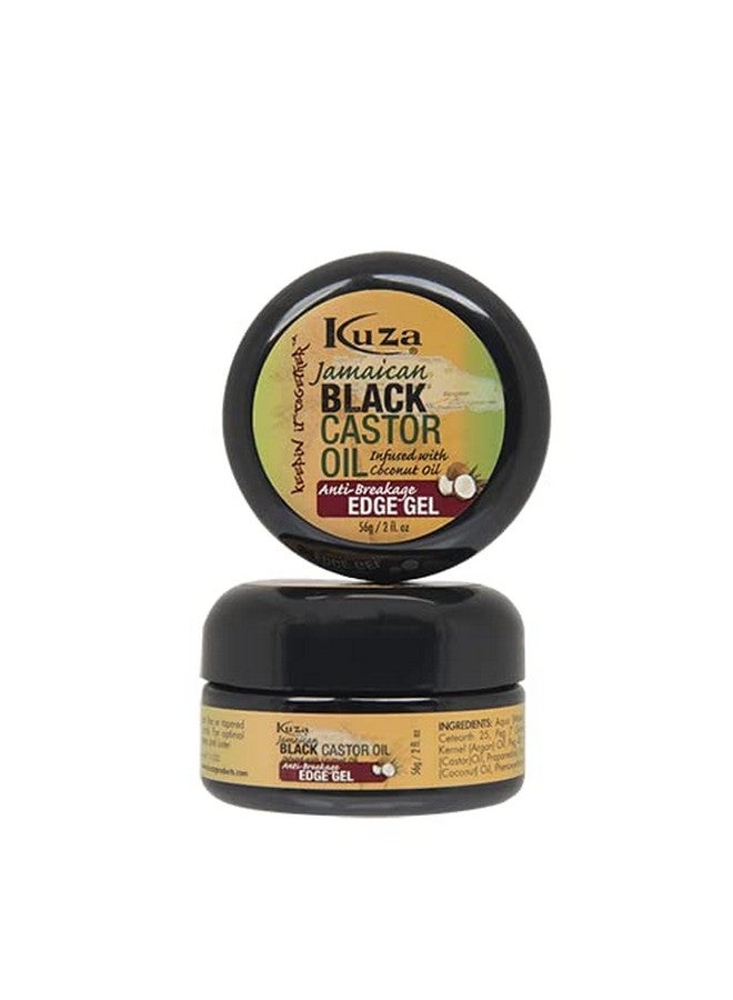 Kuza جل كاستور الأسود الجامايكي من كوزا لمكافحة التكسر - معزّز بزيت جوز الهند - للشعر الجاف والهش، 2 أونصة - Image 3