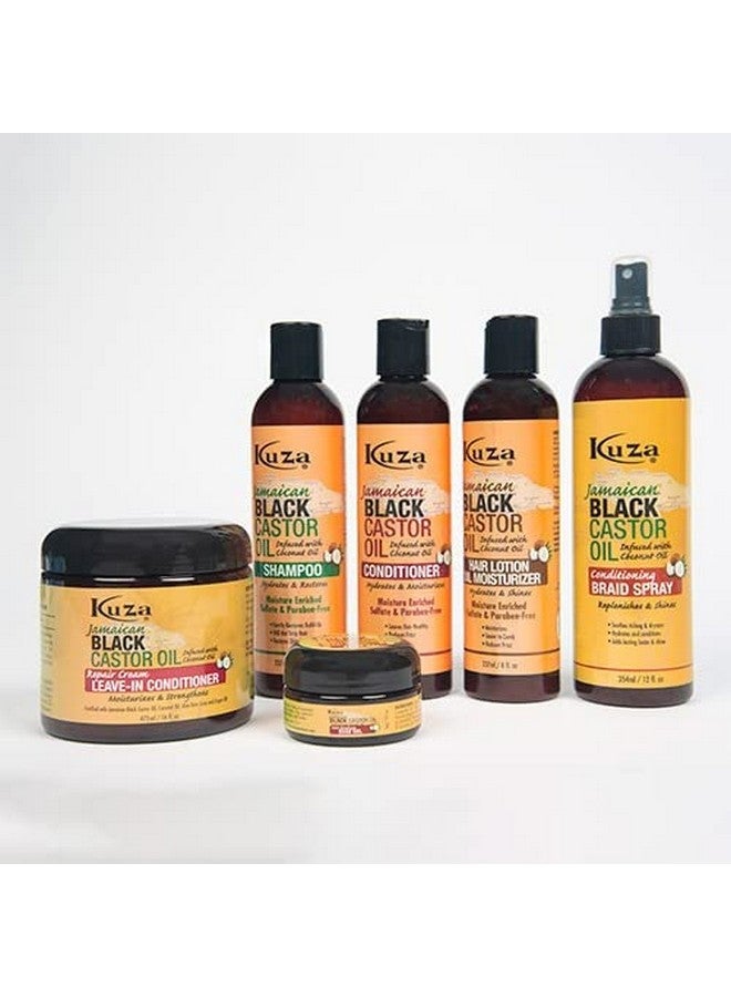 Kuza جل كاستور الأسود الجامايكي من كوزا لمكافحة التكسر - معزّز بزيت جوز الهند - للشعر الجاف والهش، 2 أونصة - Image 5