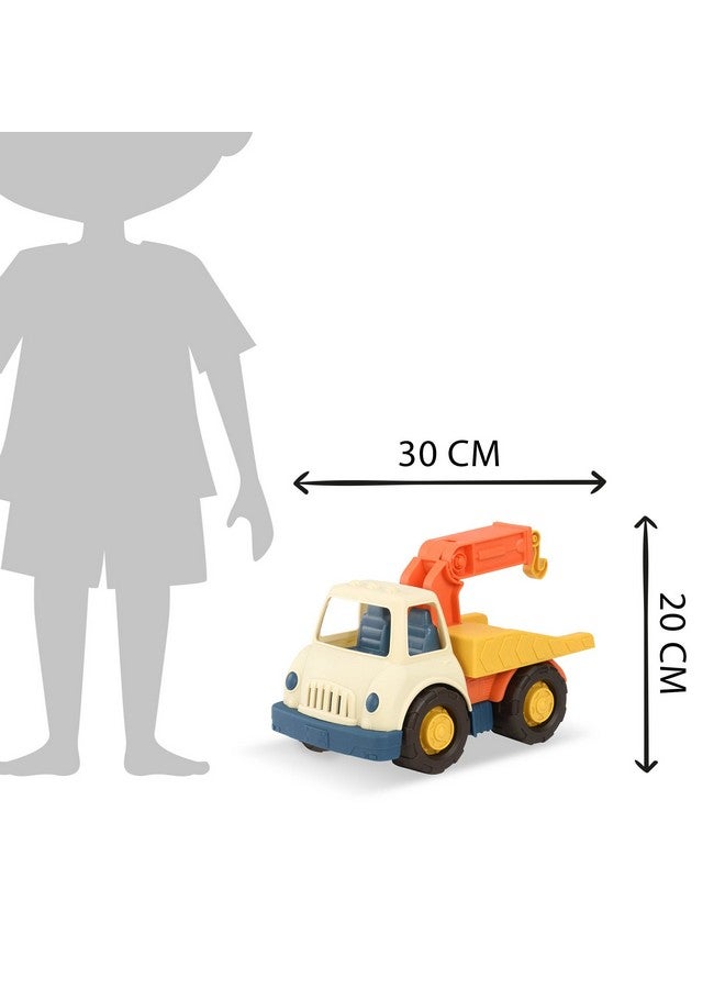 BATTAT Wonder Wheels Tow Truck Toy Truck With Hook For Towing Moveable Parts Sturdy Toy Vehicle For Toddlers Recyclable Tow Truck 1 Year + - Image 3