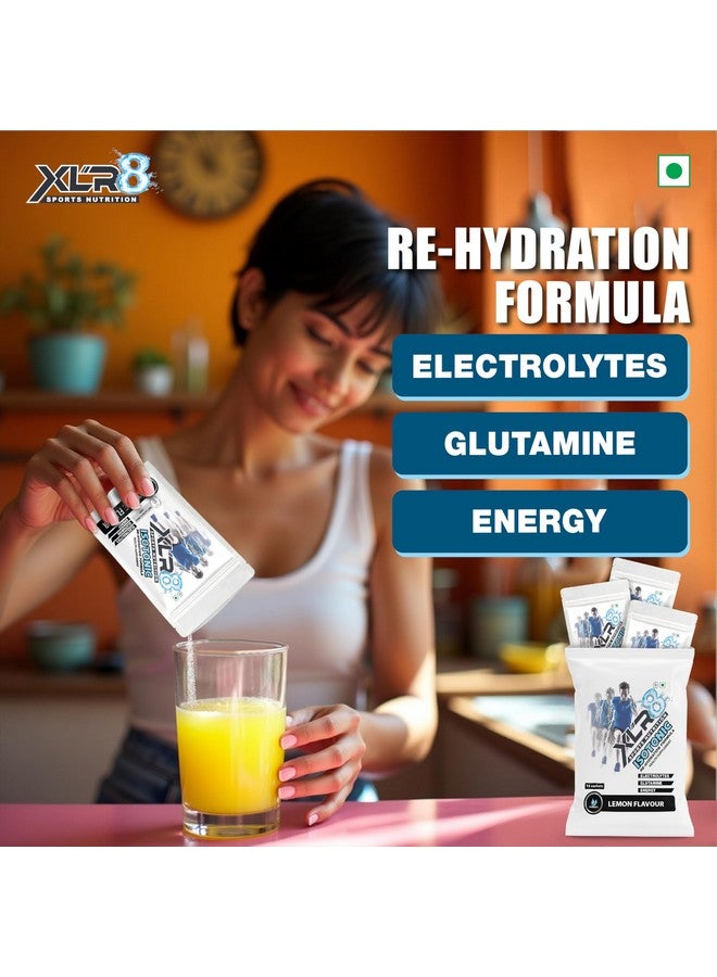 XLR8 Electrolytes Powder | Energy Drink Hydration Powder - Lemon, 300g & Shaker | Isotonic Gym Workout & Endurance Supplement - Image 2