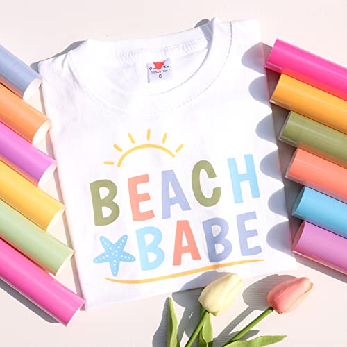 Tintnut Color Changing HTV Vinyl - 12 Sheets 12inch x 10inch UV Color Changing Heat Transfer Vinyl Sunlight Sensitive HTV Iron on Vinyl For T-Shirts Compatible with Cricut or Silhoutte Cameo - Image 4
