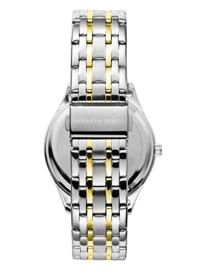 كينيث سكوت Men's Stainless Steel Analog Watch K22014-TBTW - 41 mm