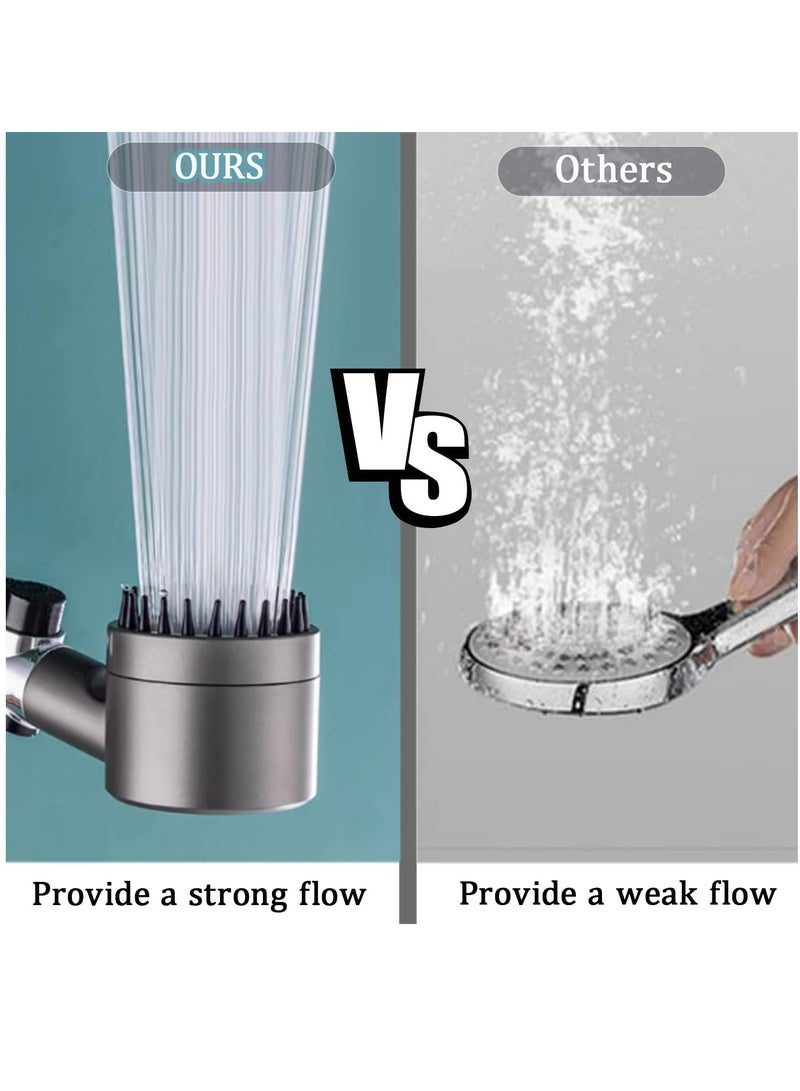 Arabest Shower Head Powerful Flow with Filter, Shower Head High Pressure Water Saving Spray with 3 Modes and Water Stop Button Massage Showerhead for Adults Children Pets Home, and Gym Use - Image 2