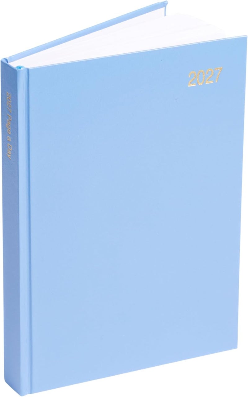 evelay 2025 A4 A5 Day to Page Diary Full Year Planner Desk Hardback Academic Organiser for Home Office School (A4 Page a Day, Sky) - Image 3
