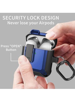 mriya Airpods Case Cover, Secure Lock, Full-Body Rugged Cool AirPod Protective Case, Shockproof Skin for Apple Airpods 2/1 Cases  - Image 2