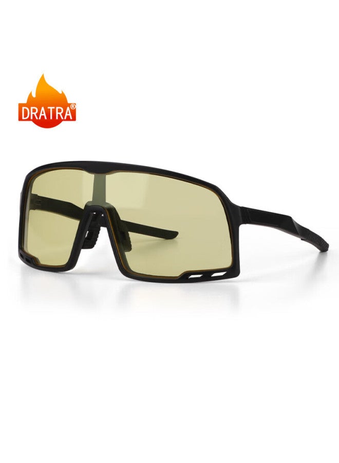 Dratra Sungl For Men, Outdoor Windproof And Sandproof, Mountain Biking, Cycling, Marathon Sports Goggles, Night Vision Gl - Image 1