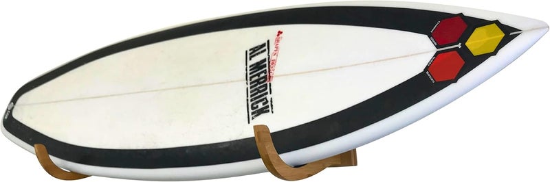 COR Surf Store حامل لوح التزلج على الجدران للوح التزلج الطويل والقصير | عرض خشبي جميل للتثبيت على الجدران يعمل في الداخل والخارج - Image 1