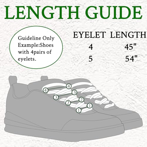 Endoto 65MM Round Shoelaces for Louis Vuitton Skate Sneakers 4PCS Thick Replacement Shoe Laces Strings for LVColorBeigeSize45Inch - Image 3