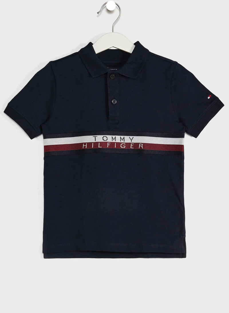 TOMMY HILFIGER Kids Global Striped Polo