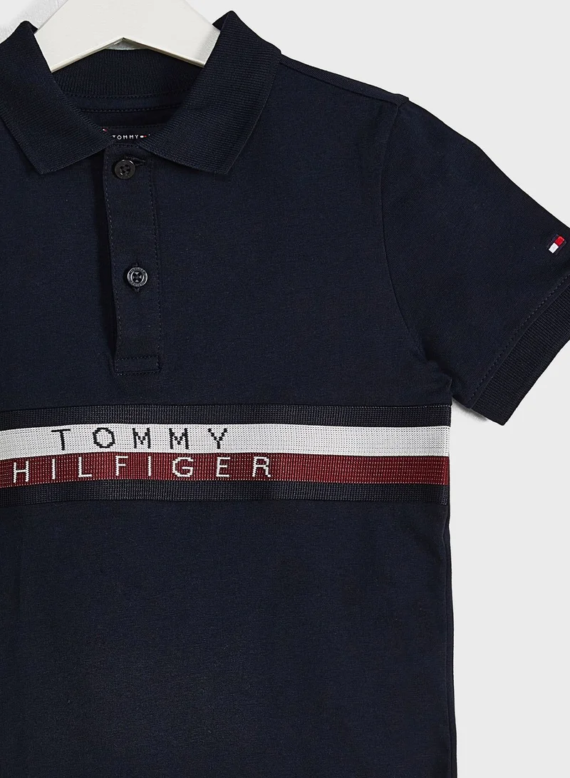 TOMMY HILFIGER Kids Global Striped Polo
