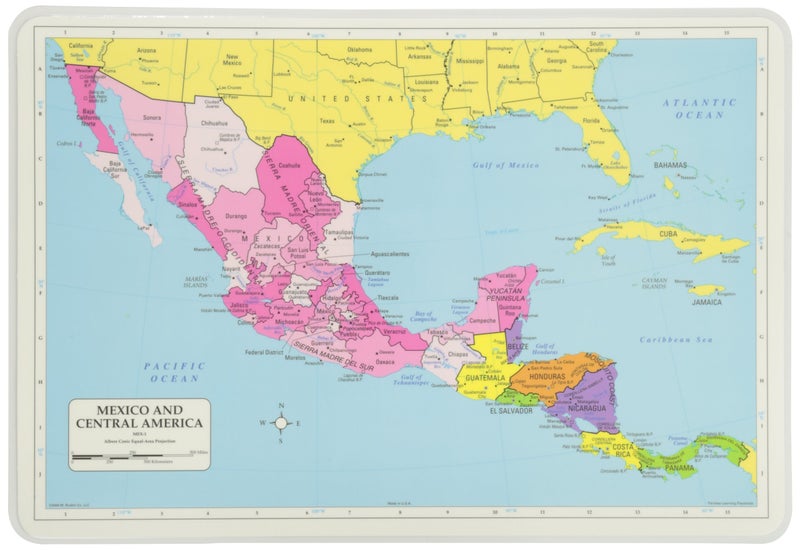 Painless Learning Mexico and Central America Placemat, 12 x 17 1/2 inches - Image 4