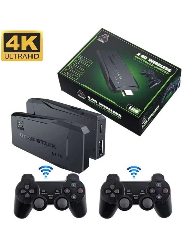 HD Classic Game Console, 10000+ Built-in Games, 9 Emulators Console, HDMI Output TV Video Games, High Definition Game Console with Dual 2.4G Wireless Controllers - Image 2