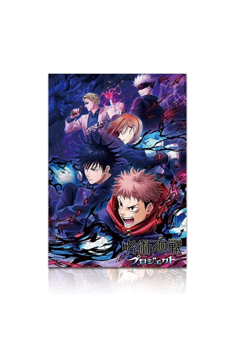 KAIWALK Jujutsu Kaisen Poster Anime Characters Print on Canvas Painting Wall Art for Living Room Decor Boy Gift (Unframed) - Image 1
