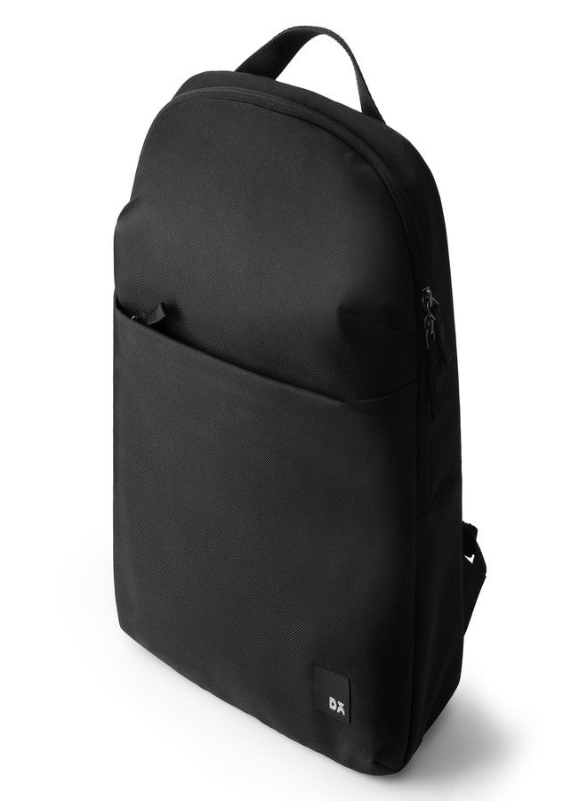 DailyObjects DOT Backpack (19L) Ultra Light Office/Travel Laptop Backpack (19L) for Men & Women with 15inch Compartment, Water-Repellent, MultiPocket, Bottle Holders with Trolley Strap- Space Black - Image 1