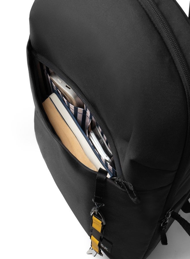 DailyObjects DOT Backpack (19L) Ultra Light Office/Travel Laptop Backpack (19L) for Men & Women with 15inch Compartment, Water-Repellent, MultiPocket, Bottle Holders with Trolley Strap- Space Black - Image 4